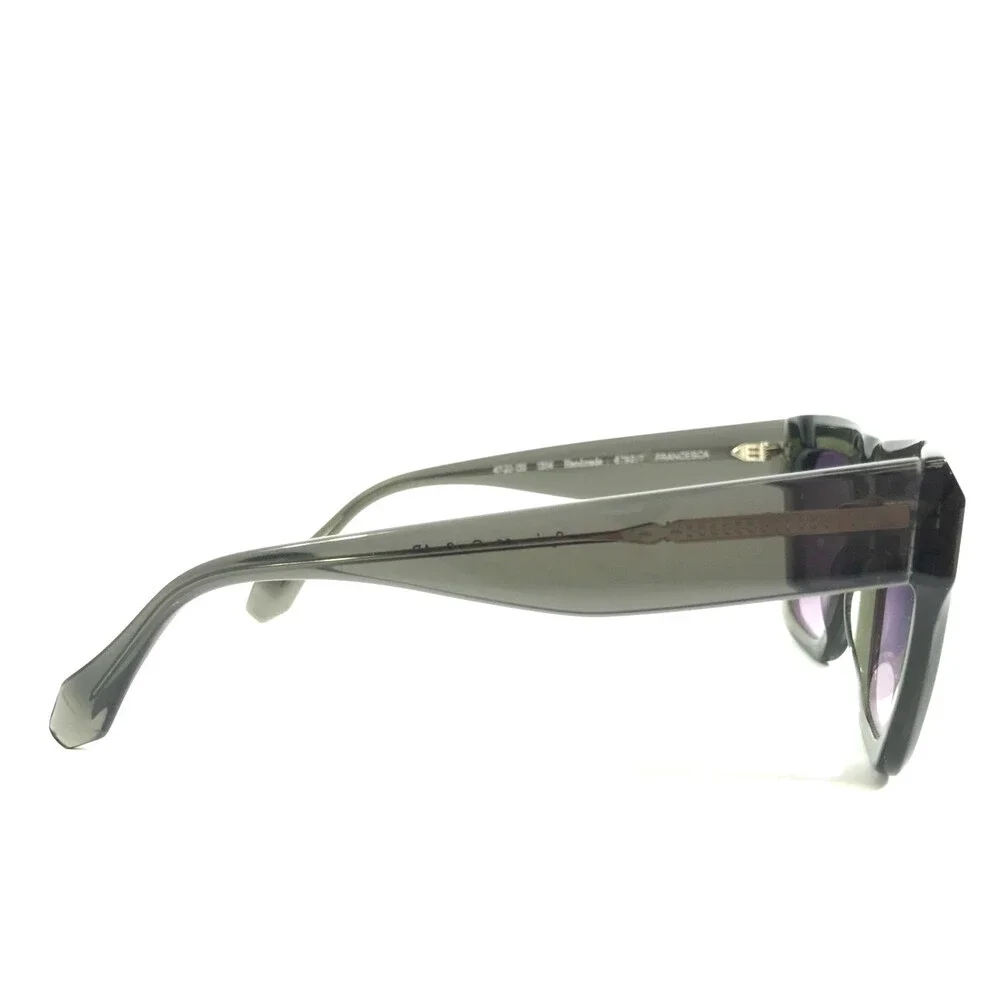 Gigi Studios Sunglasses FRANCESCA 6792/7 Clear Green with Purple Gradient Lenses